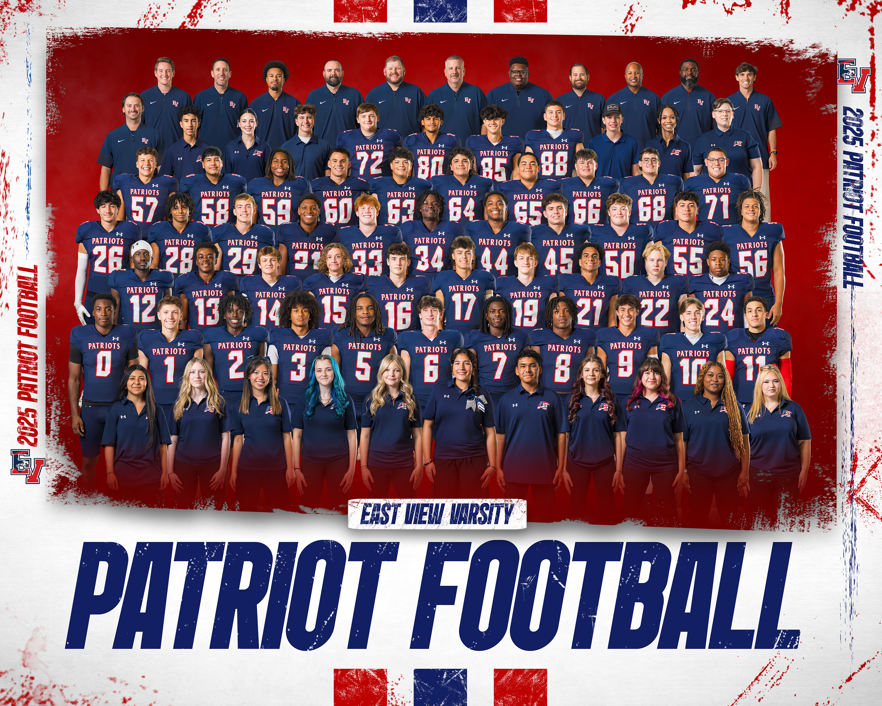 2025 East View Patriots Varsity Football Team